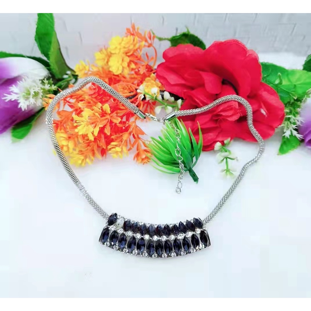 Aksesoris kalung fashion kalung elegan kalung hijab aksesoris cantik kalung daun elegan cantikA100-103