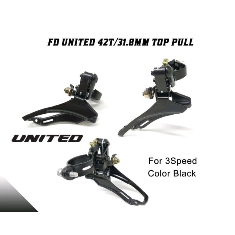 Fd sepeda 3 speed 42t united tarikan atas