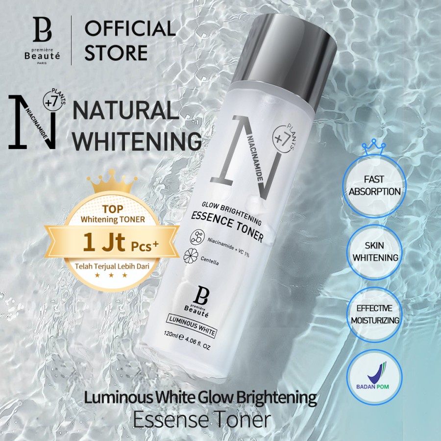 ✨ AKU MURAH ✨  Premiere Beaute Luminous White Glow Brightening Essence Toner 120ml BPOM