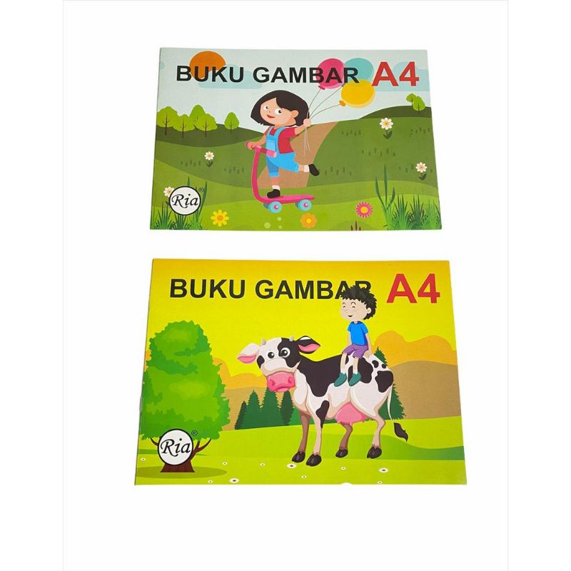 

BUKU GAMBAR RIA A4 MURAH, SATU PACK ISI 10 BUKU @ 8 LEMBAR