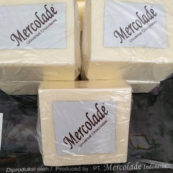 

ARTAa1A9--Mercolade White Chocolate Compound PREMIUM / Coklat Batang Putih Repack +/- 250gr