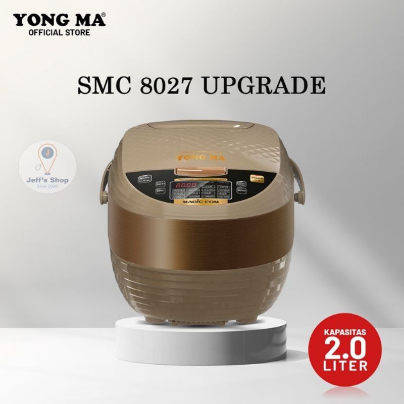Magic Com / Rice Cooker Yong Ma SMC 8027 Upgrade [Versi Baru, 2 Liter, 14 Fungsi]