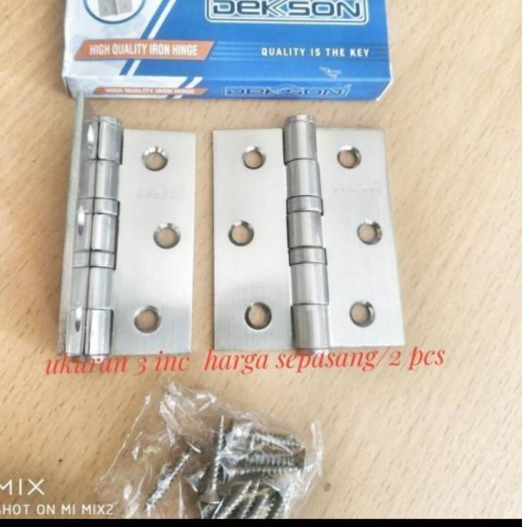 ◘ engsel 3 inc asli stanlis dekkson engsel jendela stanlis steel anti karat Engsel Jendela DEKKSON ♠