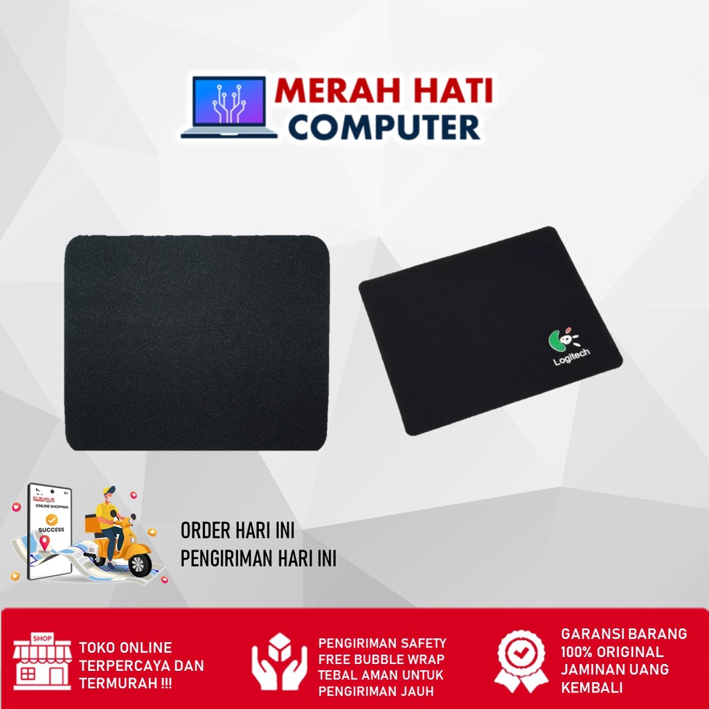 Mousepad Hitam Polos