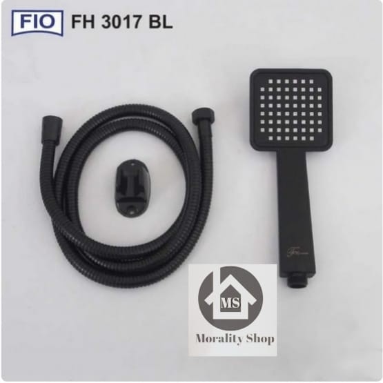 Paket Handshower Kotak 17BL Plus Kran Cabang 51BL Hemat - Paket Shower Super BLACK