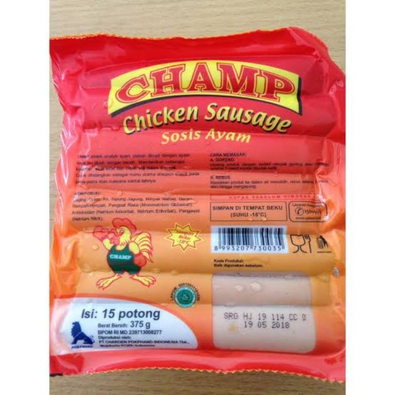 

chicken sausage champ 375gr