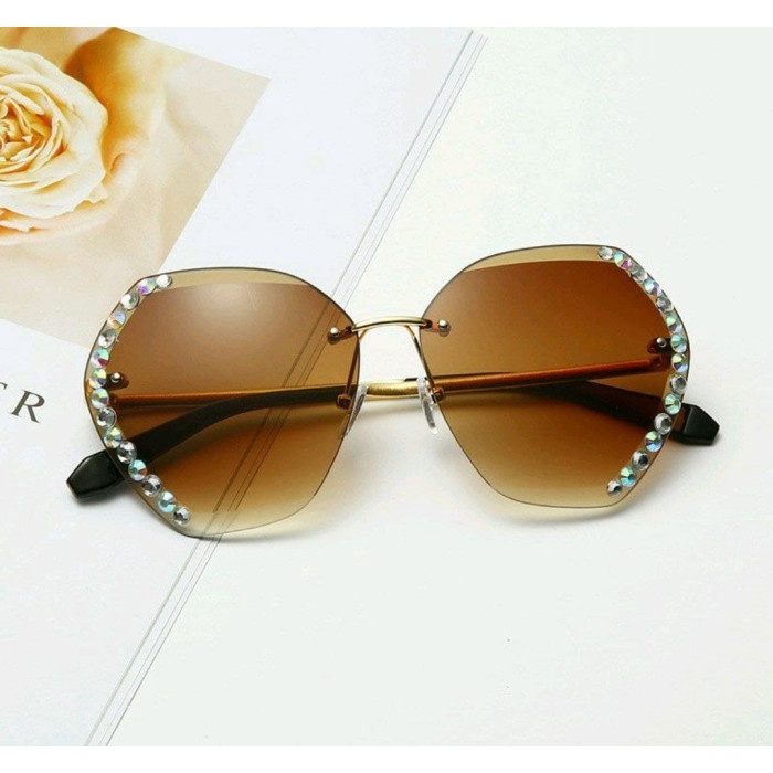 BAROKAH GAMIS Kim diamond Sunglasses Kacamata