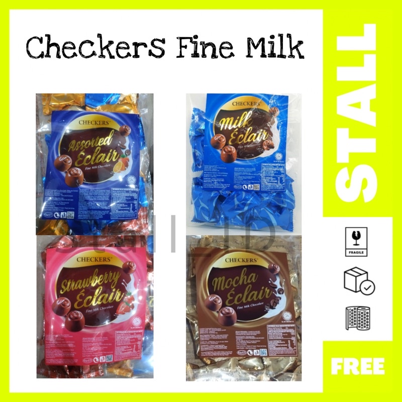 Coklat Checkers Fine Milk Chocolate 200Gram Cokelat Malaysia