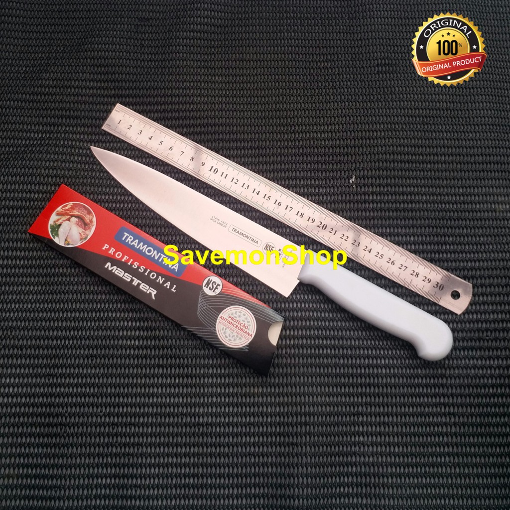 Pisau Tramontina Daging 8 Inchi Original Brazil Pisau Dapur Stainless Tajam 20 cm