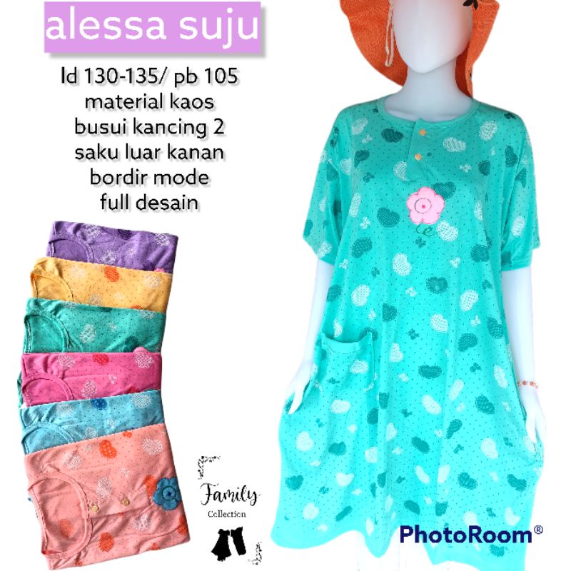 daster kaos alessya jumbo (ld 130)