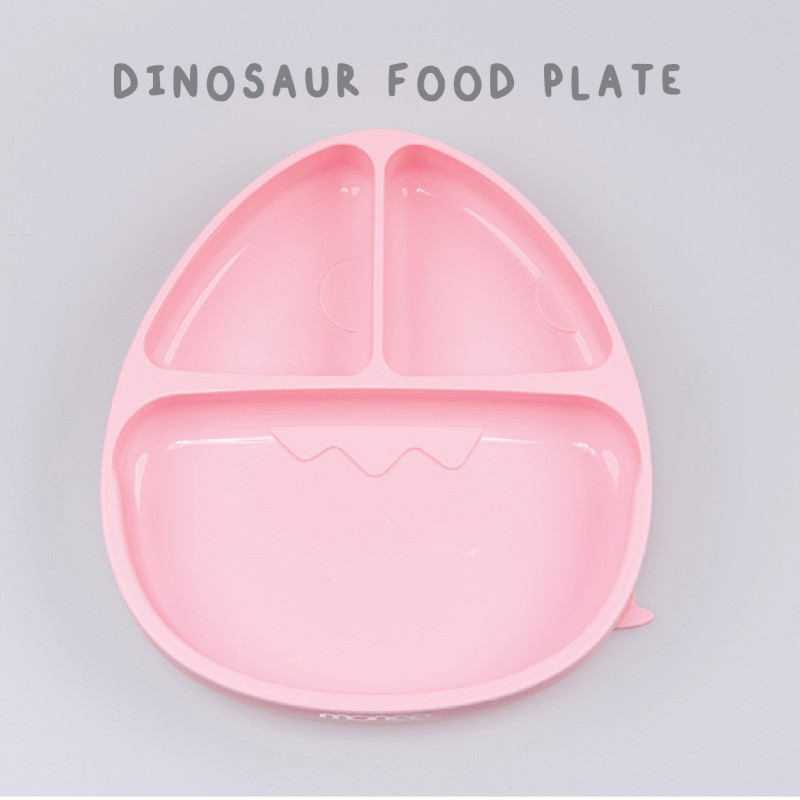 Monee Dinosaur Silicone Suction Food Plate - Tersedia Pilihan Warna