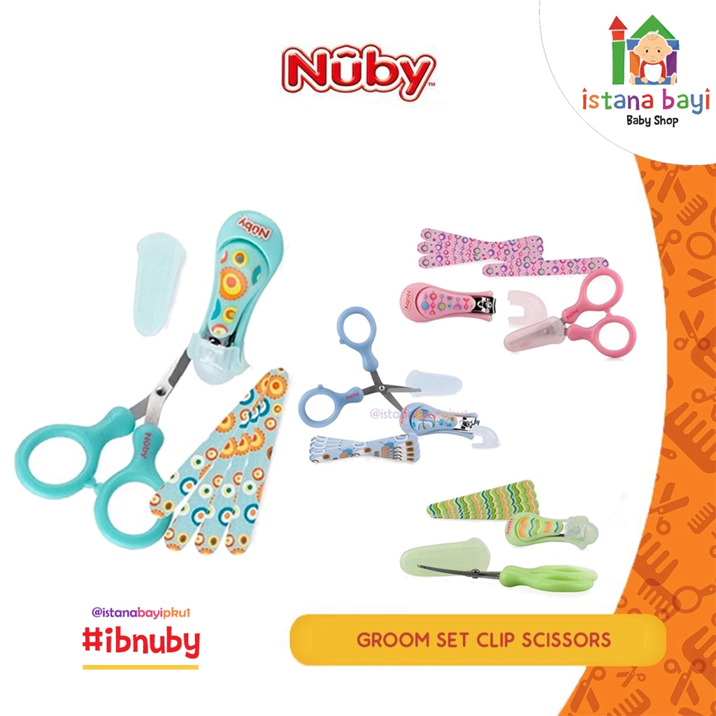 Nuby Kids Groom Set Clip Scissors - Gunting Kuku