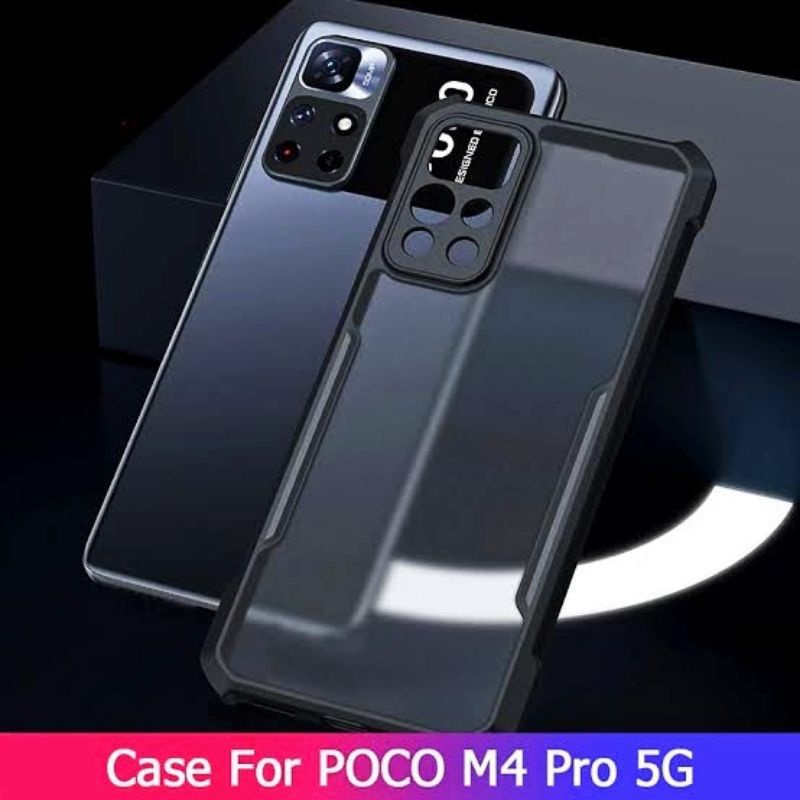 (FUZE ARMOR)CASE XIAOMI POCO F3/X3/M4 PRO 5G ACRYLIC TRANSPARANT