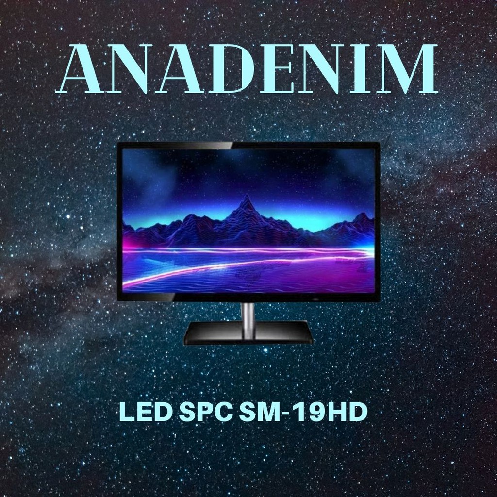 MONITOR LED SPC SM-19HD 19 Inch VGA HDMI Garansi Resmi || Anadenim Store-1