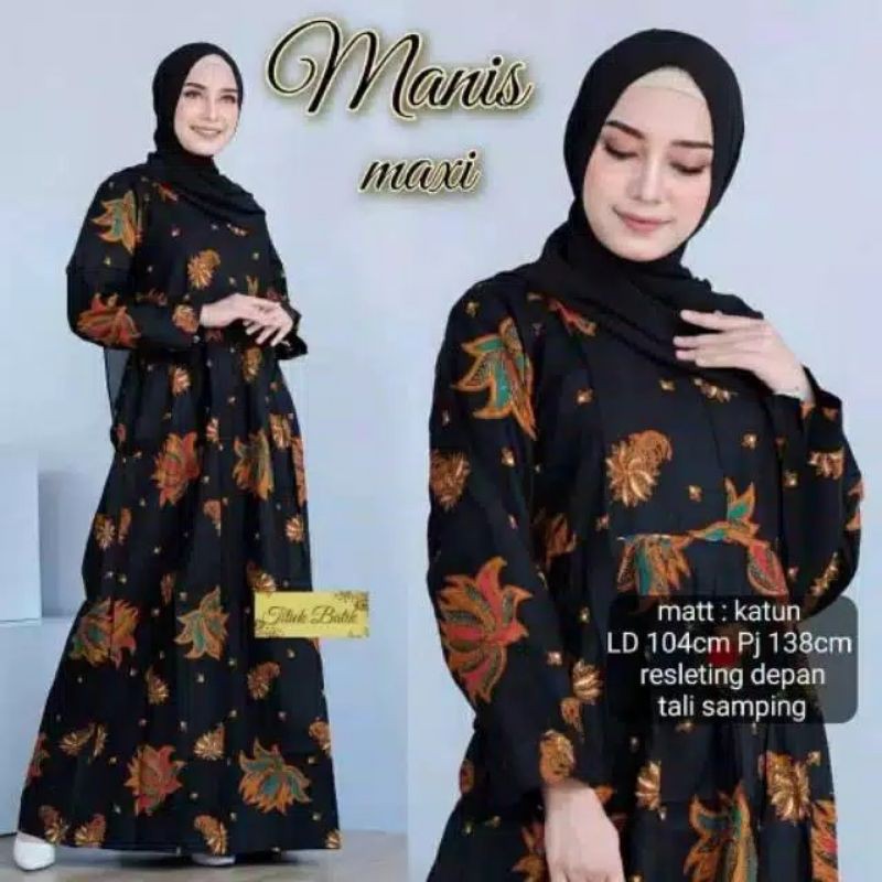 GAMIS BATIK JUMBO MANGGAR,PADI,SEKAR,CANTIK,KUBIS,KIPAS,DAUN,KUPU/COD