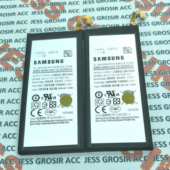 Baterai Original SAMSUNG J8 , A6 A600F , J6 2018 , J600F , EB-BJ800ABE