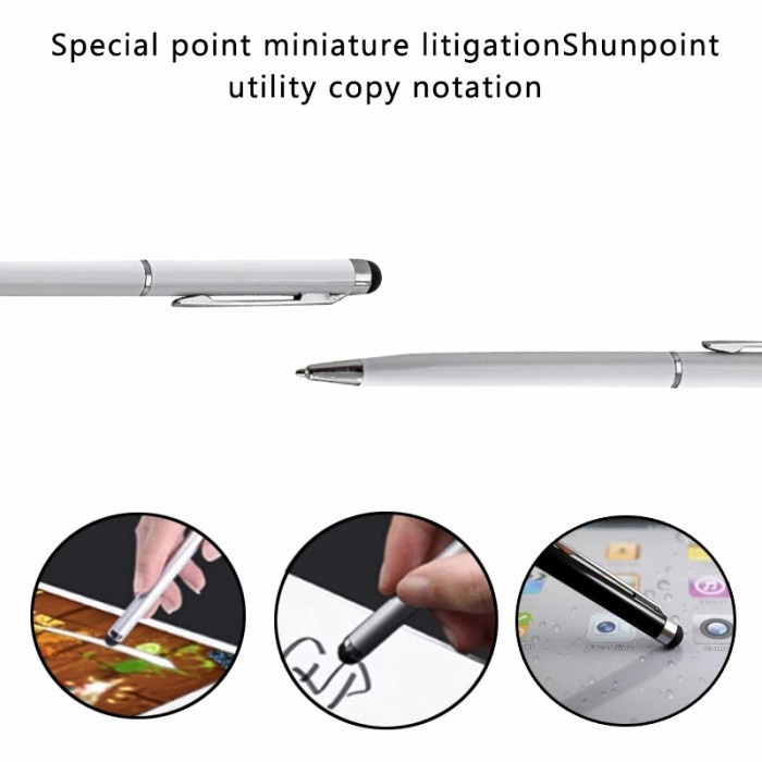 1 Pcs Pulpen Stylus Pen 2 in 1 Universal Pulpen Touch Screen Layar Sentuh Android Tablet