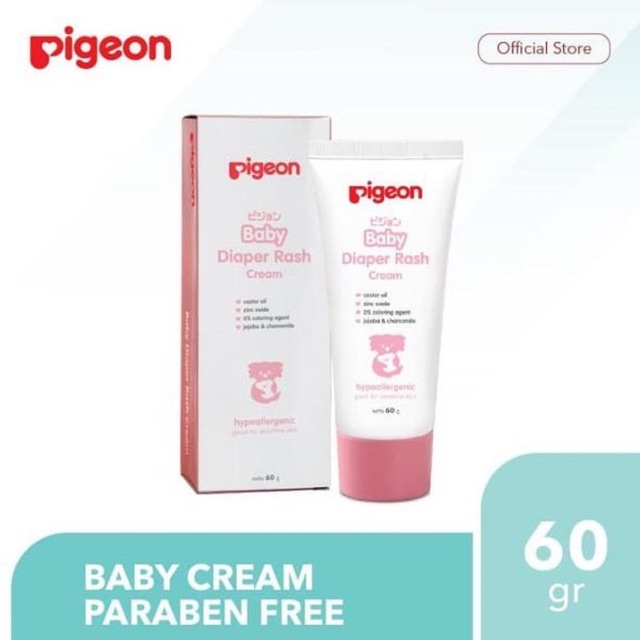 Pigeon Baby Cream Diaper Rash 60g / Cream ruam popok bayi / Pigeon diaper rash