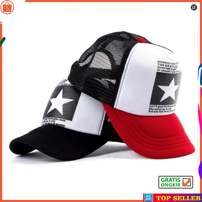 TOPI DISTRO PRIA KEREN TRUCKER JARING CAP COWOK DEWASA KOREA IMPORT BASEBALL HAT IMPORT A3