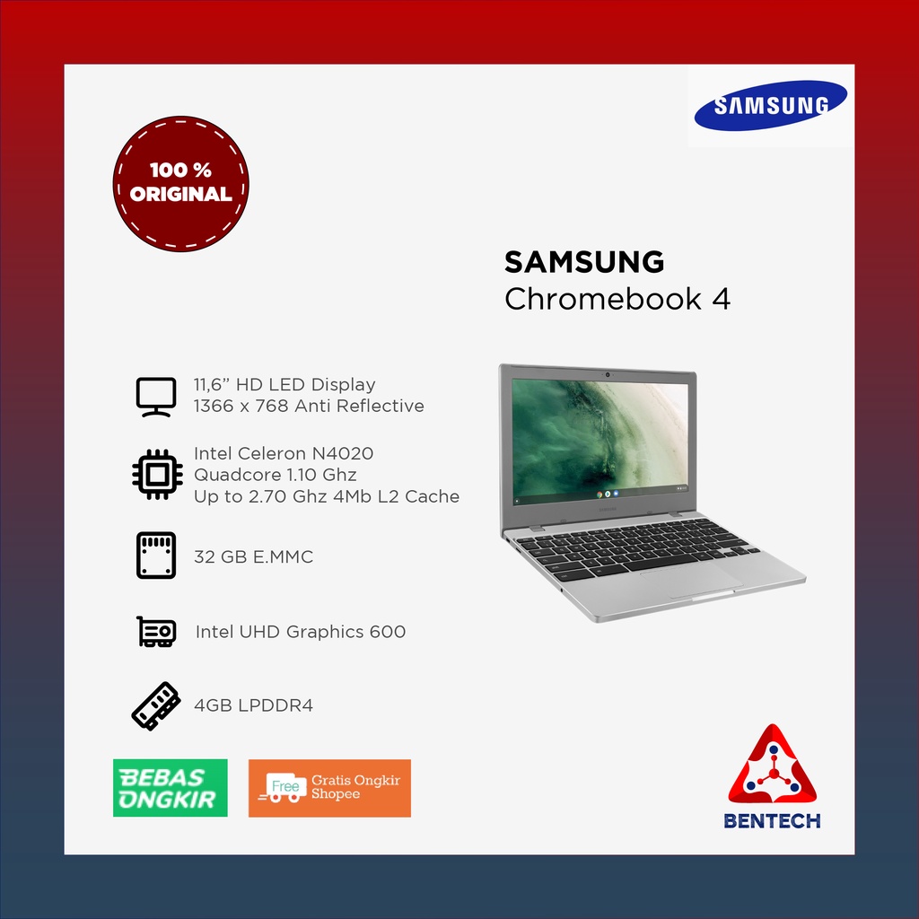 Samsung Chromebook 4 Garansi Resmi