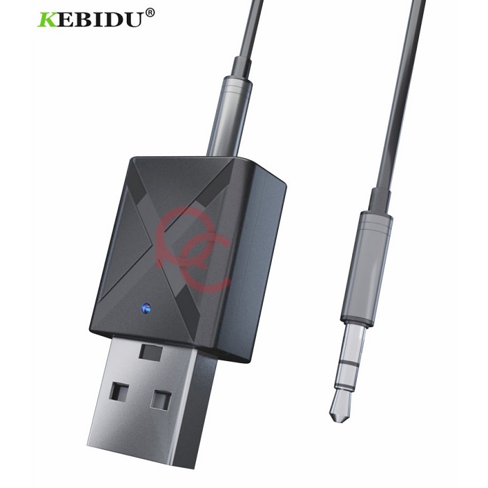 KEBIDU 2 in 1 USB Dongle HiFi Audio Bluetooth Transmitter &amp; Receiver - KN320 - Black