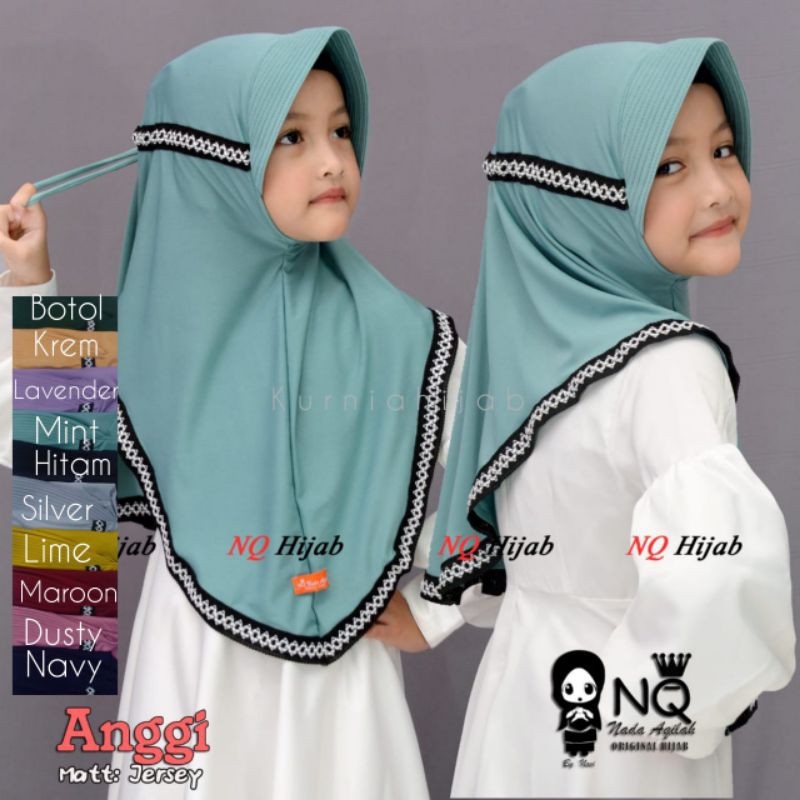 (COD)Hijab serut/serut anak/hijab renda/grosir hijab