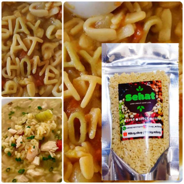 

Pasta Alphabet Star Mini MPASI 50gr / 100gr Macaroni