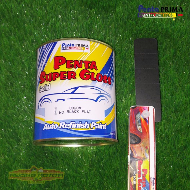 Cat Penta Super Gloss/Cat Duco 0020M NC Black Flat (Hitam Doff)