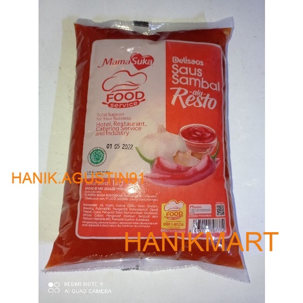 

Mama Suka MamaSuka Delisaos Saus Sambal Ala Resto 1kg / Saus Sambal Termurah / Saus Mamasuka 1 kg HM91