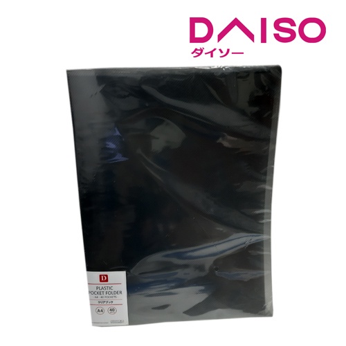 

Daiso Plastic Pocket Folder -A4-40 Pockets