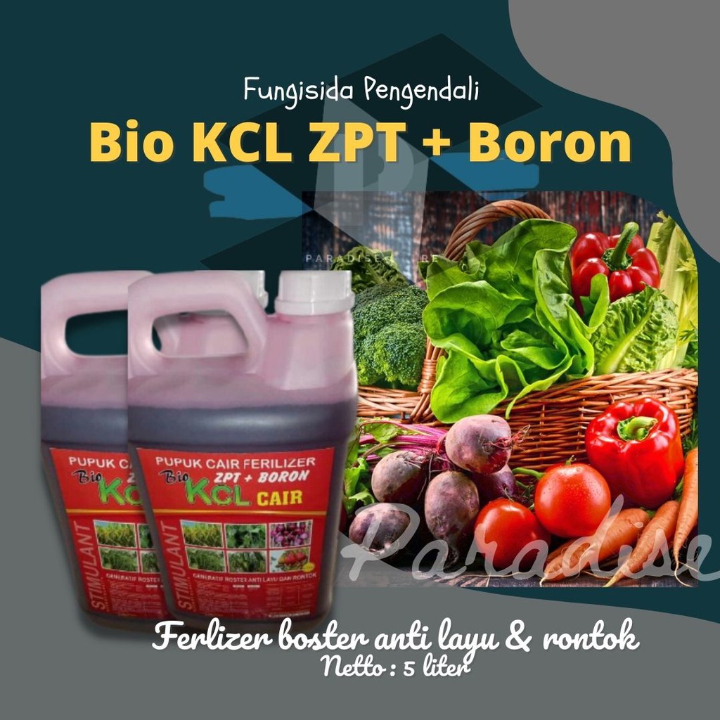Pupuk Ferilizer Cair ZPT + Boron Bio KCl 5000 ML Pupuk KCL 5 Liter