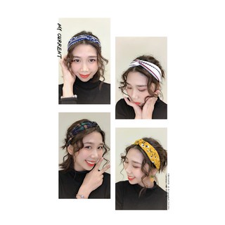 DODORY Bando Motif Wanita  Headband Bandana Simpul Cewek Fashion