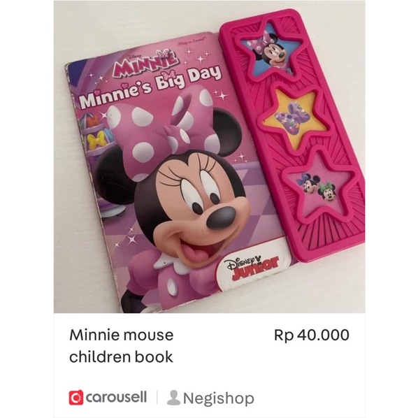 

minnie mouse children book