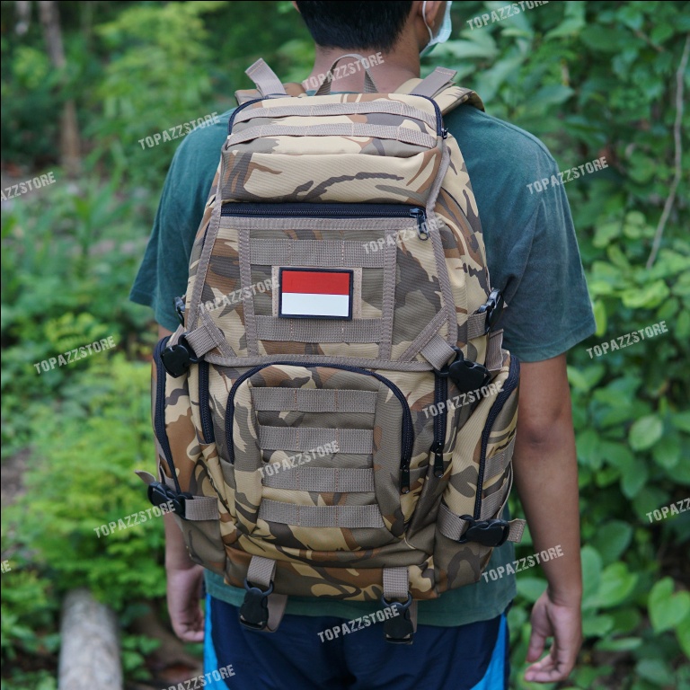 Tas Army Loreng Tentara TNI Ransel Punggung Laptop Tactical Polisi Militer Satpam Satpol pp