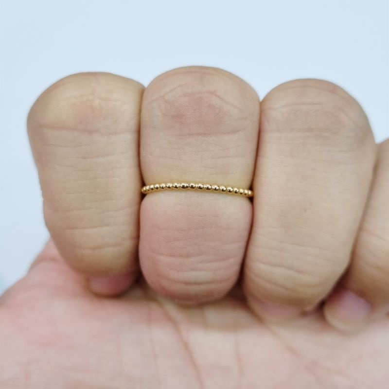 0.75 gram - Cincin Emas Ukuran 10, 12 & 15 Kadar 375 (8K) - KH