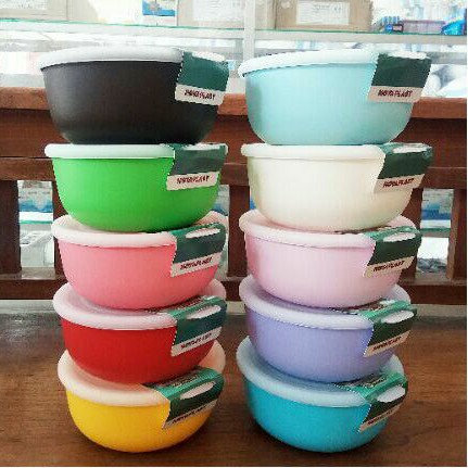 6pcs HOYA mangkok+tutup anti tumpah