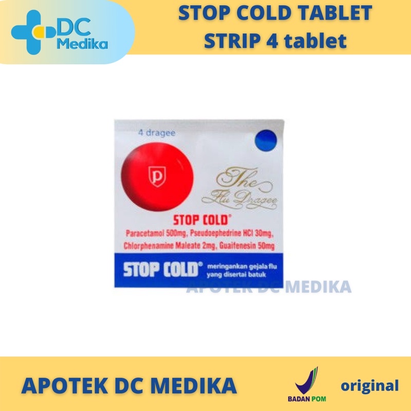 Stop cold tablet / Obat Flu / Obat pilek