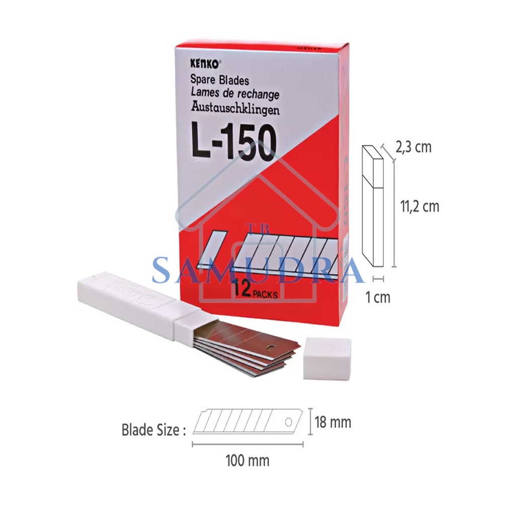 

Isi Cutter Besar KENKO L-150 18mm Serbaguna Alat Tulis Tukang