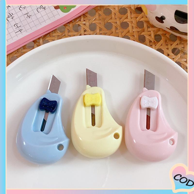 COD❤️ Cute Mini Portable Small Utility Knife Alat Perlengkapan Seni Siswa-A.one