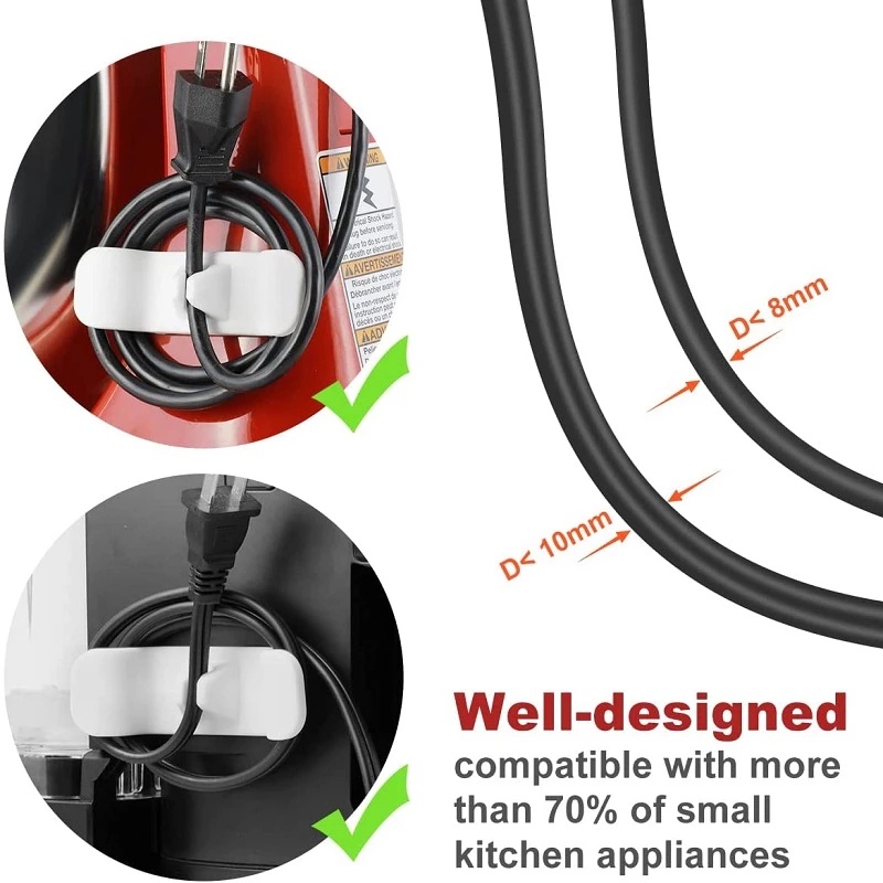 Klip Holder Penyimpanan Kabel Data / Charger Universal Untuk Dapur