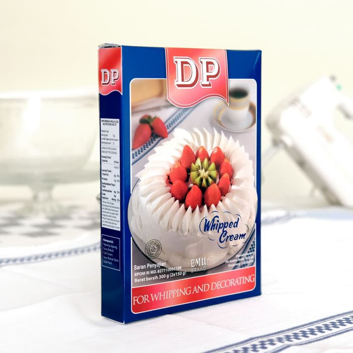 dp whipped cream dekorasi kue