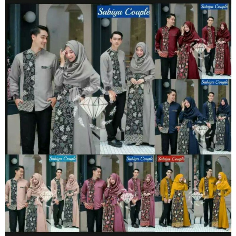 GAMIS COUPLE PASANGAN|COUPLE SABIYA|COUPLE BATIK