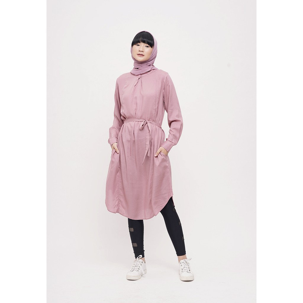 

MONOMOM Tula Blush Pink - Baju Menyusui Kemeja Kerja Menyusui Nursing Wear Premium