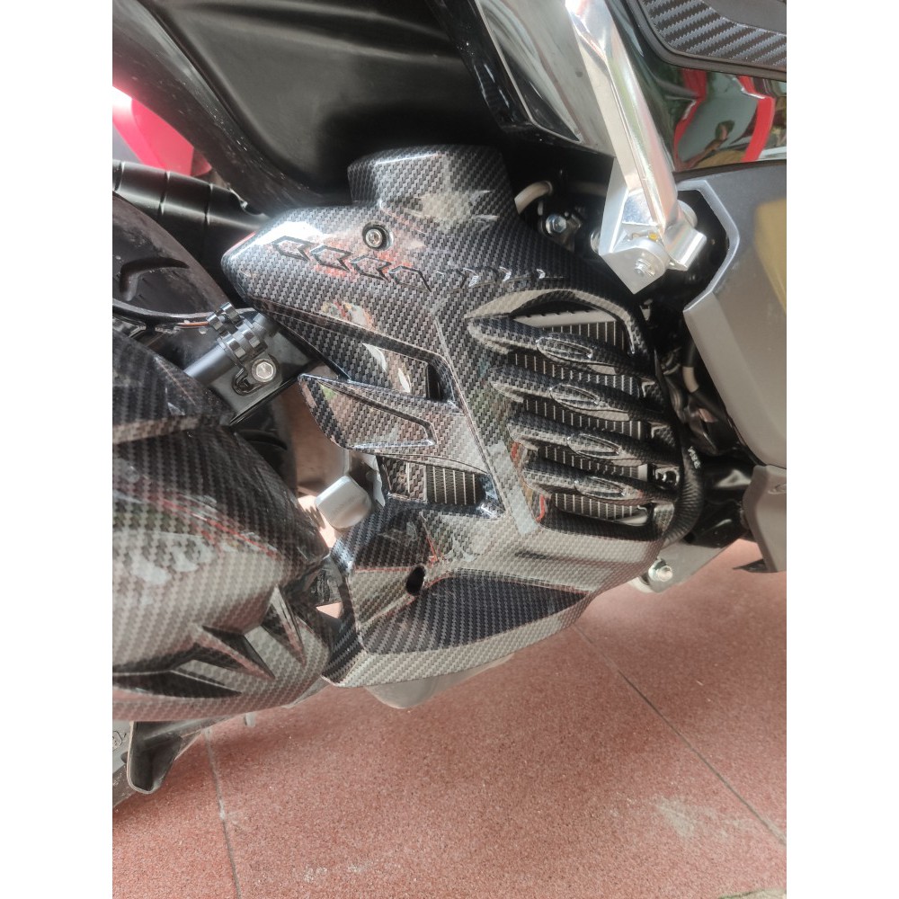 Cover Tutup Radiator Aksesoris Variasi Yamaha Nmax N max New 2021 Carbon Karbon Nemo Terbaru