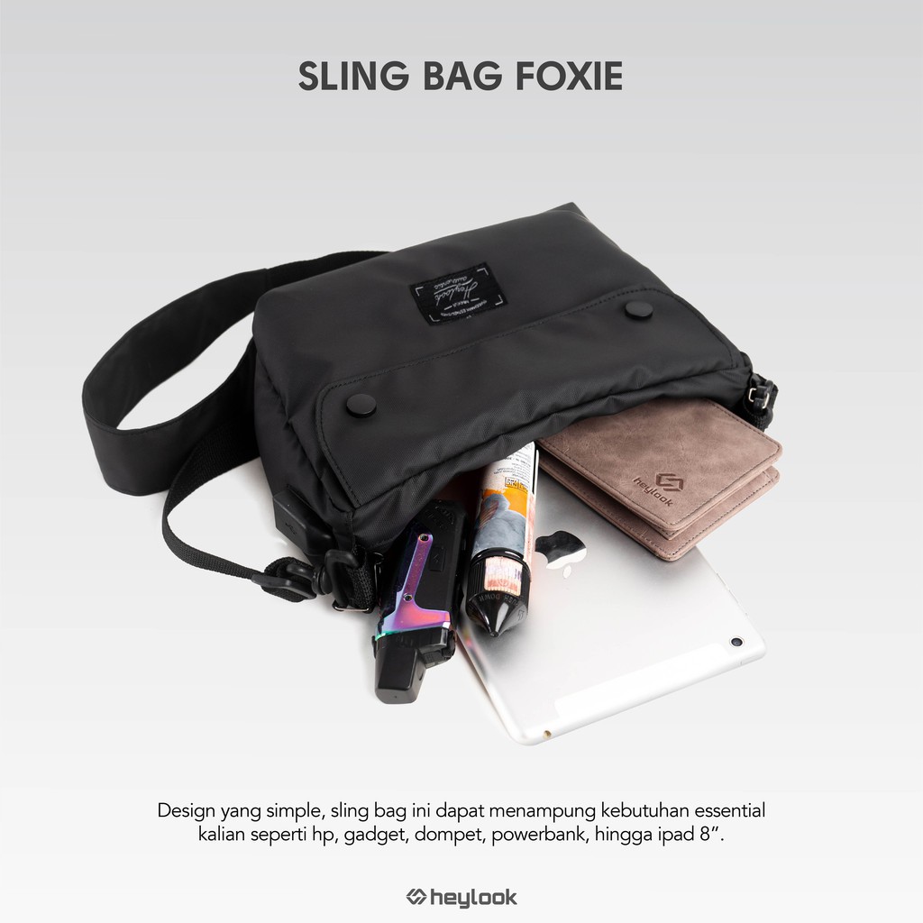 Tas Selempang Anti Air Tas Selempang Pria Multifungsi Waterproof Sling Bag Fashion Cowok Pria