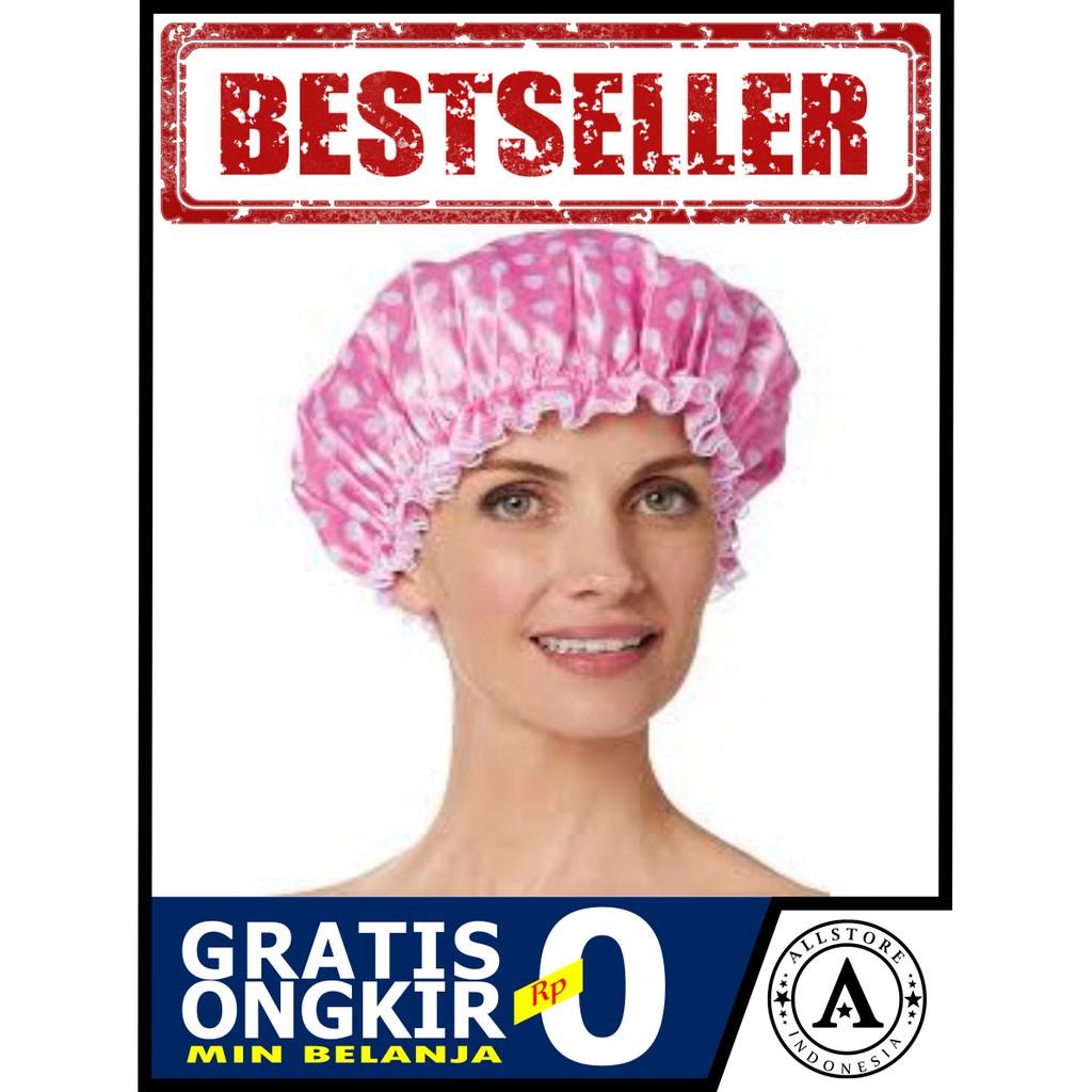 SHOWER CAP KARAKTER KARTUN /TOPI MANDI KARAKTER WATERPROOF / TOPI MANDI DEWASA ANAK