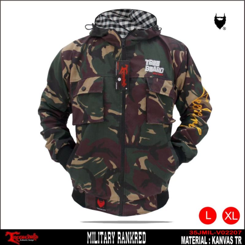 Jaket Parka Pria Loreng Treberd Original / Jaket Parka Pria Loreng Terlaris Premium / Jaket Pria Kanvas