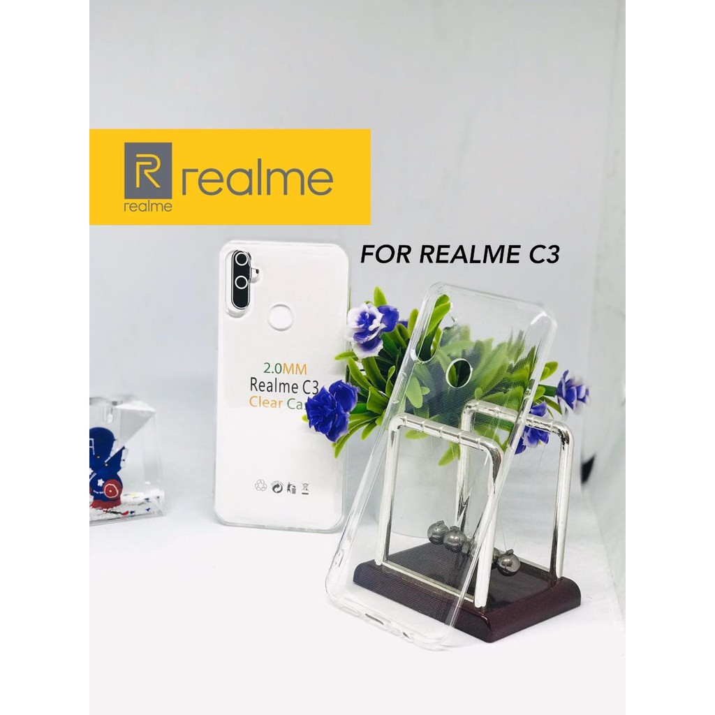 CLEAR CASE ULTRA HD 2MM ORIGINAL ANTI CRAK REALME TYPE LENGKAP ORIGINAL