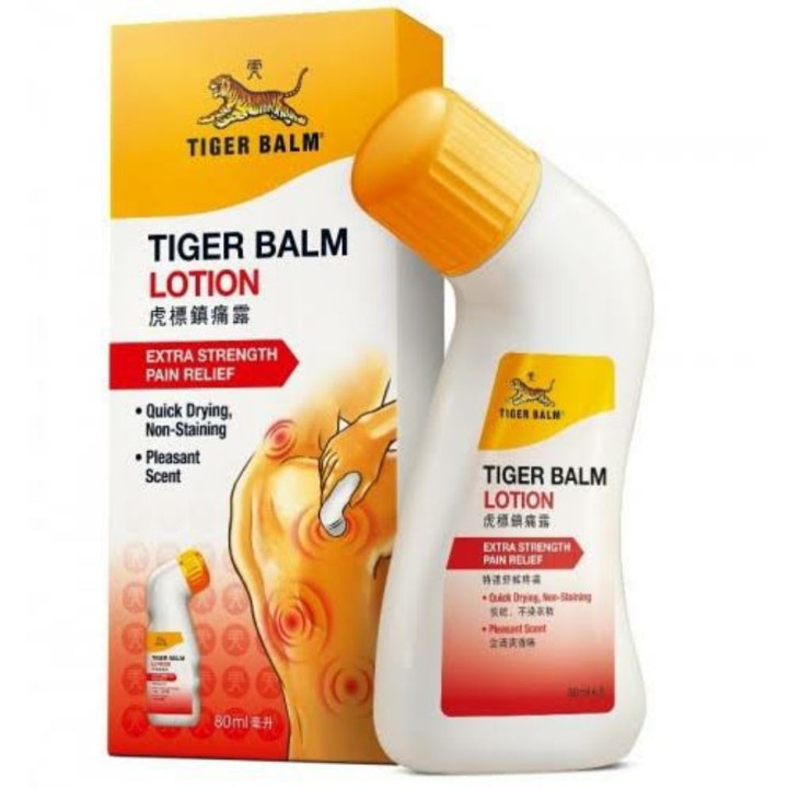Tiger Balm Singapore Lotion 80ml Balsem Pegal Linu Sakit Otot Punggung Leher Bahu Kaku