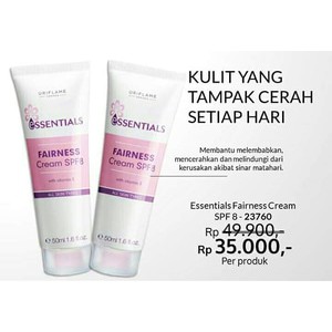 Essentials face cream SPF 8 oriflame (krim muka) 50ml
